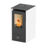 Estufa de Pellet Susanna 6,5 kW Blanco: Estilo Compacto y Calor Eficiente