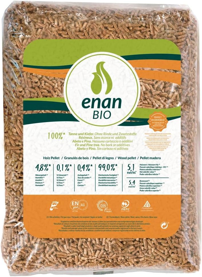 ENAN Bio – Pallet of 70 Pellets of 15 Kilos EN Plus A1 (1050 kg)