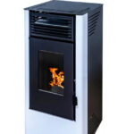Estufa de Pellet WATT 9 kW Blanco: Potencia y Elegancia para tu Hogar