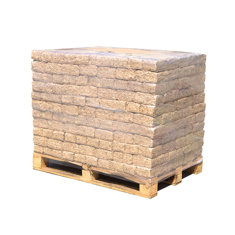Briquetas de Madera Prensada - Palet Completo (1000kg)