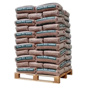 Pellets Valboval Premium: Palé de 975 kg con Certificación DIN Plus