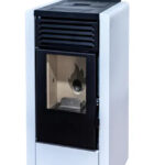 Poêle à Granulés AURUM 10 kW Blanc : Puissance, Design et Contrôle WIFI