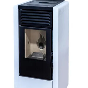 Poêle à Granulés AURUM 10 kW Blanc : Puissance, Design et Contrôle WIFI